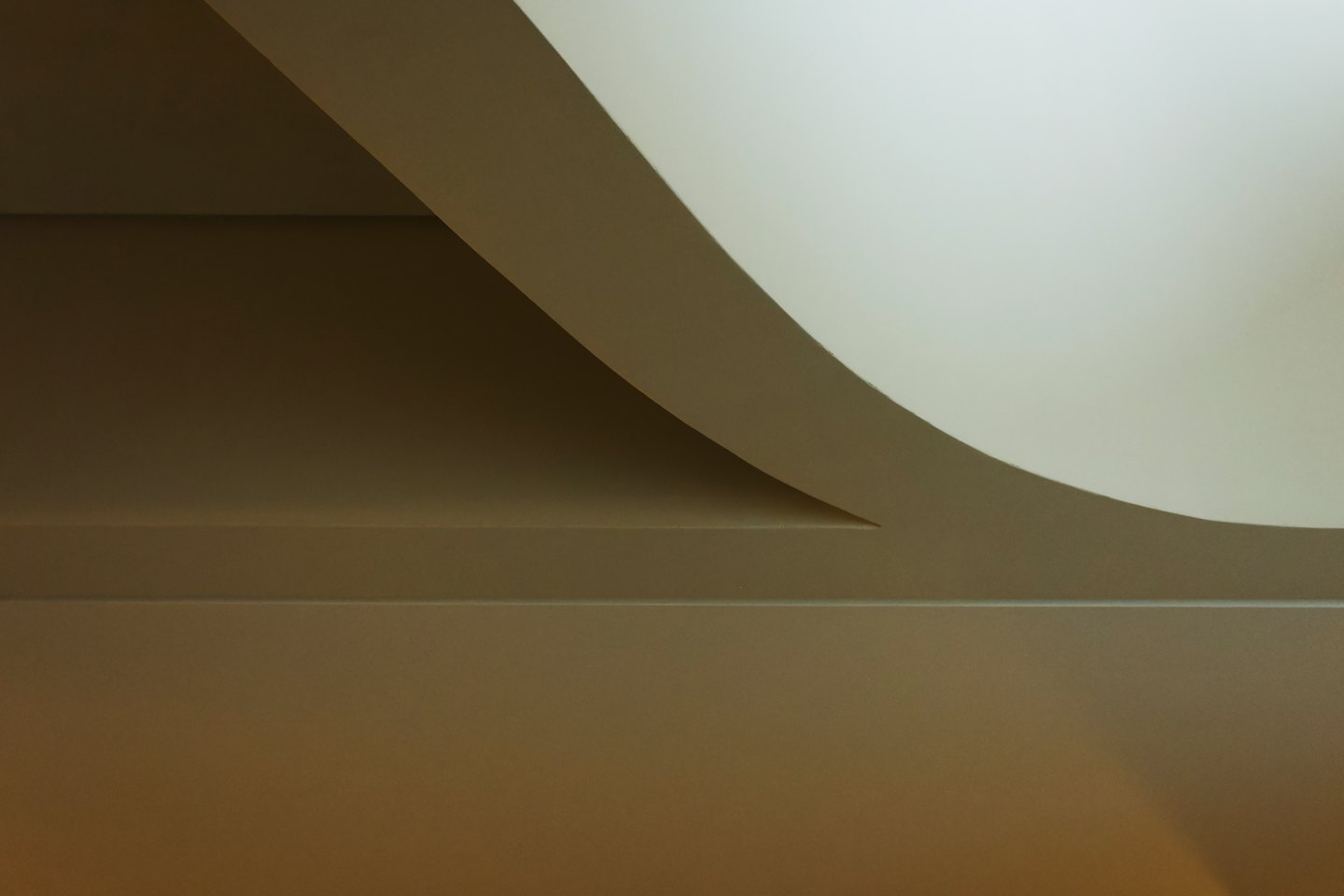 Beige and white architectural curves form geometric patterns.